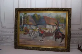 jerzy-kossak-wesele-krakowskie-polski-stary-obraz-olejny