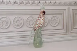 szklo-murano-style-bialo-czerwona-papuga-ptak-figura