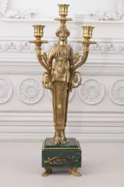 swiecznik-kandelabr-empire-porcelana-braz-dekoracja-unikat