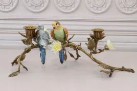swiecznik-papugi-porcelana-braz-kolorowe-ptaki-dekoracja