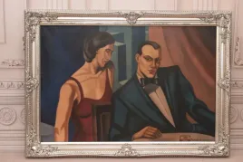 t-de-lempicka-kobieta-i-mezczyzna-stary-obraz-olejny-z-francji-art-deco