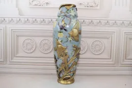 niebieski-muzealny-wazon-waza-amfora-porcelana-braz-ryby-kwiaty