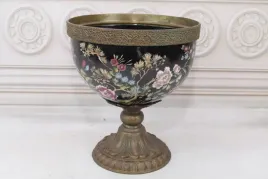 porcelana-waza-amfora-puchar-okuta-brazem-kwiaty-unikat