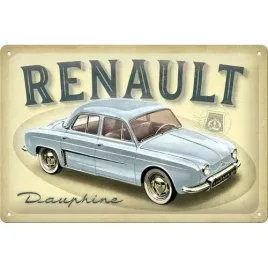 tablica-szyld-renault-dauphine-szyld-plakat-blacha-metal-20x30