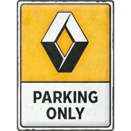 tablica-szyld-renault-parking-only-plakat-metal-30x40