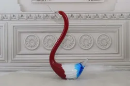 szklo-murano-glass-kolorowy-labedz-ptak-figura-prezent