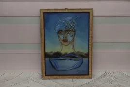 salvador-dali-abstrakcja-portret-mezczyzny-pastel-obraz