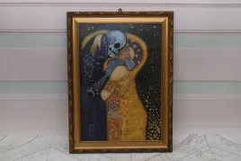 gustav-klimt-pocalunek-ze-smiercia-obraz-olejny-zlota-rama