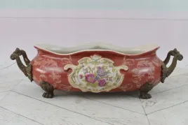 czerwona-porcelanowa-patera-owocnik-misa-porcelana-braz-kwiaty-ozdoba