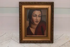 tamara-de-lempicka-portret-kobiety-czerwona-suknia-obraz-olejny