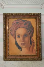t-de-lempicka-portret-kobiety-w-turbanie-stary-obraz-olejny-z-francji