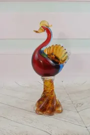 szklo-murano-glass-kolorowy-labedz-ptak-figura-prezent