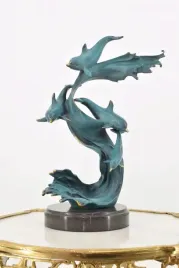 kaskada-delfinow-delfin-figura-rzezba-z-brazu-patynowanego-prezent