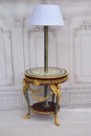 stol-empire-lampa-2-w-1-drewno-okute-brazem-stolik-vintage-180x70cm