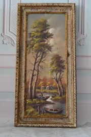 lowienie-ryb-ryby-wedkarze-rybacy-obraz-olejny-zlota-rama-prezent