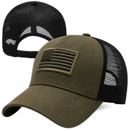 militarna-wojskowa-czapka-bejsbolowka-daszek-flaga-usa-meska-siatka-zielona