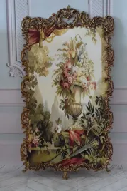 obraz-tkanina-pejzaz-ogrod-francuski-rama-z-brazu-121cm