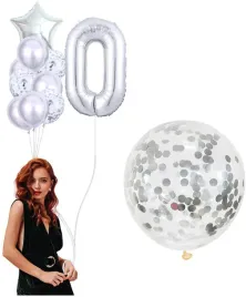 urodzinowe-balony-10szt-srebrny-konfetti-litera-0-zestaw-balonow-dekoracje