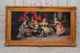 francuski-bal-arystokracja-obraz-na-materiale-141x81cm-gruba-zlota-rama
