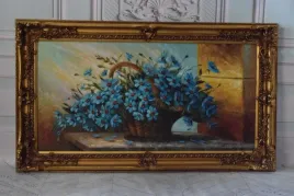 bukiet-kwiatow-kwiaty-obraz-olejny-na-plotnie-141x81cm-gruba-zlota-rama