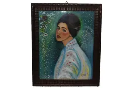 gustav-klimt-portret-damy-kobieta-dziewczyna-obraz-olejny-za-szklem