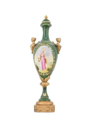 porcelanowy-wazon-amfora-waza-zielona-porcelana-recznie-malowana