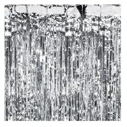 Kurtyna Party, srebrny, 100x200cm