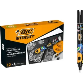paczka-marker-akrylowy-bic-intensity-classic-paint-bialy-12szt