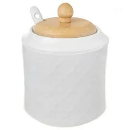 cukierniczka-porcelanowa-z-lyzeczka-i-pokrywka-bambusowa-115-cm-350ml