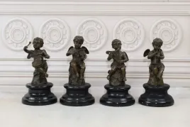 komplet-czterech-grajacych-aniolkow-aniol-z-brazu-figura-rzezba-ozdoba