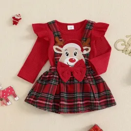 swiateczne-body-z-sukienka-renifer-czerwone-0-3m
