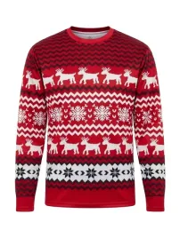 swiateczna-bluza-meska-3xl-bozonarodzeniowa-czerwona-renifery