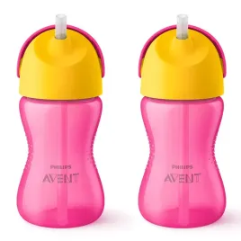 2x-butelka-avent-scf798-02-kubek-ze-slomka-300ml-rozowa-dla-dzieci-12m