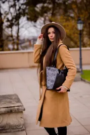 czarno-szara-skorzana-shopperka