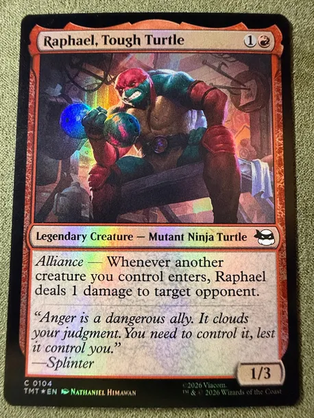 magic-the-gathering-raphael-tough-turtle-foil-stan-nowy