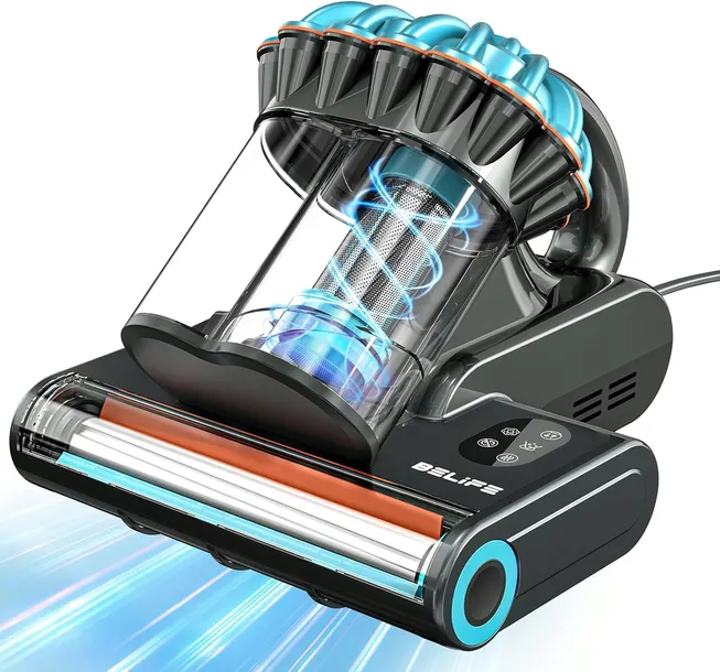 Belife M8 odkurzacz do materacy UV – 550W, 18 kPa, HEPA, gorące powietrze