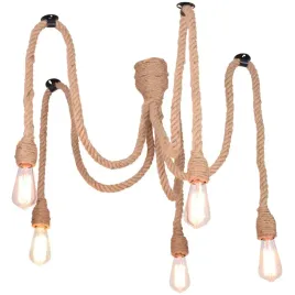 sanico-polux-lampa-wiszaca-retro-loft-rope-pajaczek-5xe27-100cm-312921