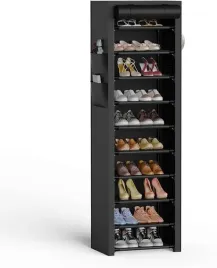 regal-na-buty-vicye-10-poziomow-oslona-przeciwkurzowa-czarny-175cm