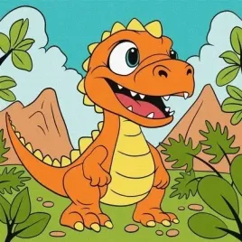 malowanie-po-numerach-smieszny-dinozaur-25x25cm
