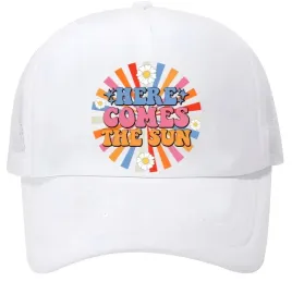 czapka-z-daszkiem-z-siatka-regulowana-wakacyjny-nadruk-here-comes-the-sun