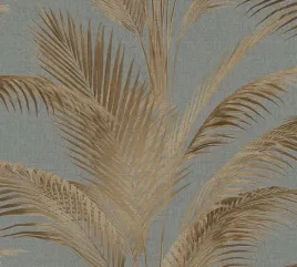 tapeta-roslinna-liscie-palm-na-flizelinie-szare-tlo