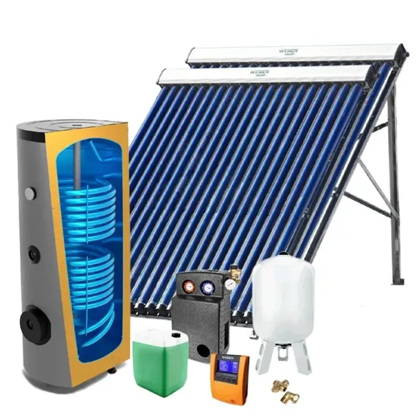 Kolektor rurowo - próżniowy zestaw 2 x Weber Vacuum 20 z zasobnikiem 300l