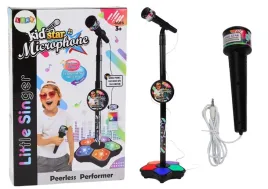 mikrofon-ze-statywem-dla-dzieci-karaoke-regulowany-swiatla-czarny