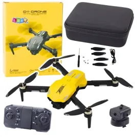 dron-d11-zdalnie-sterowany-kamera-hd-wifi-sterowanie-gestami-pilot-zolty