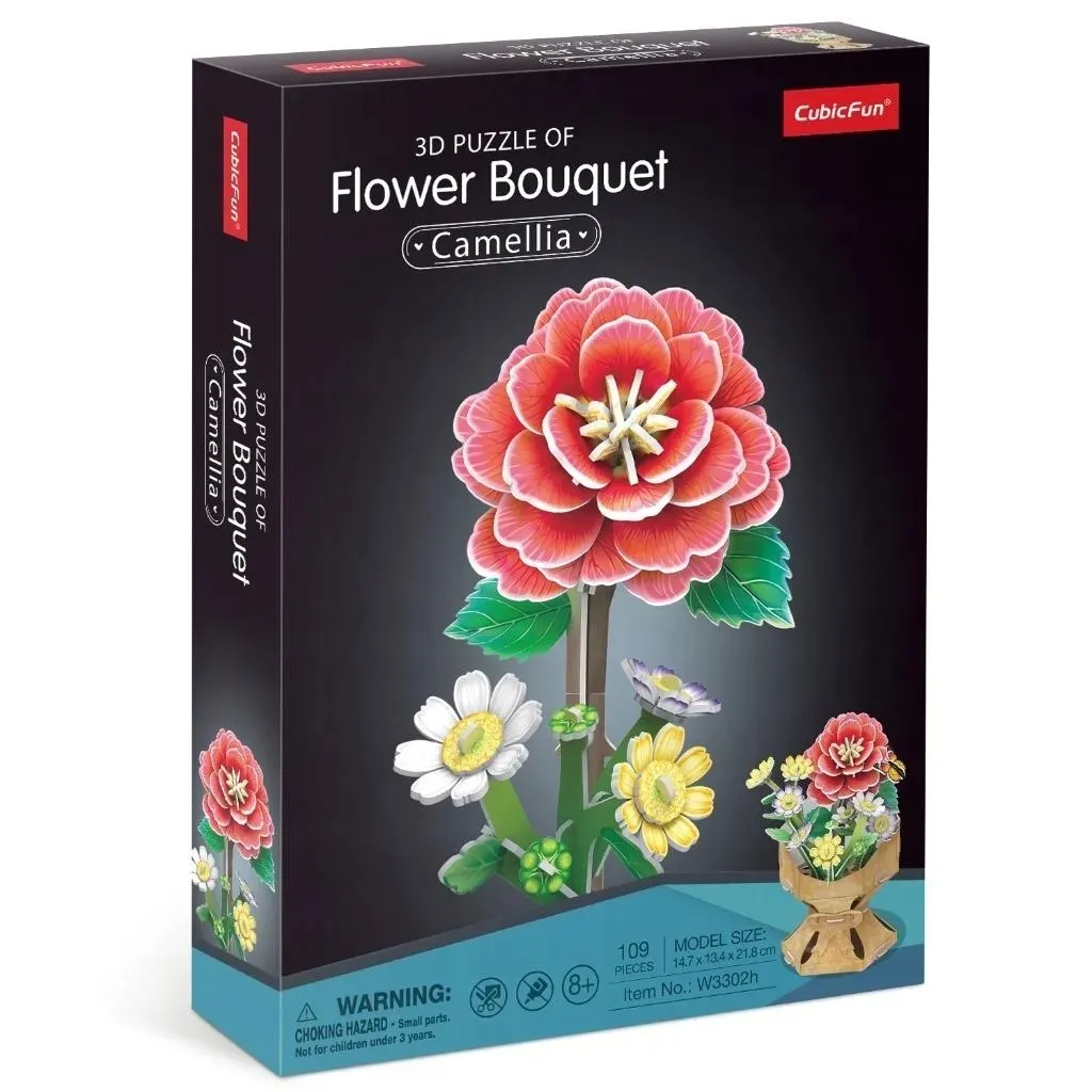 puzzle-3d-bukiet-kwiatow-kamelie
