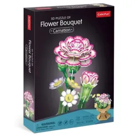 puzzle-3d-bukiet-kwiatow-gozdziki
