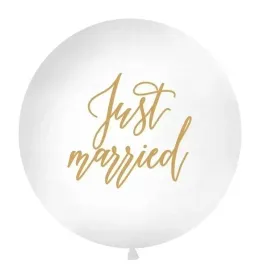 balon-just-married-1m-bialy