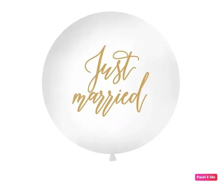 balon-just-married-1m-bialy-wypelnienie-powietrze