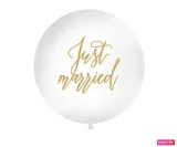 balon-just-married-1m-bialy-wypelnienie-powietrze