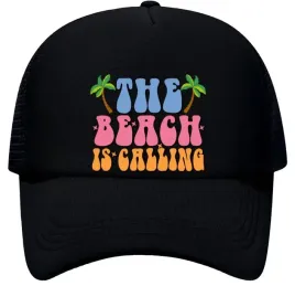 czapka-z-daszkiem-z-siatka-regulowana-wakacyjna-the-beach-is-calling